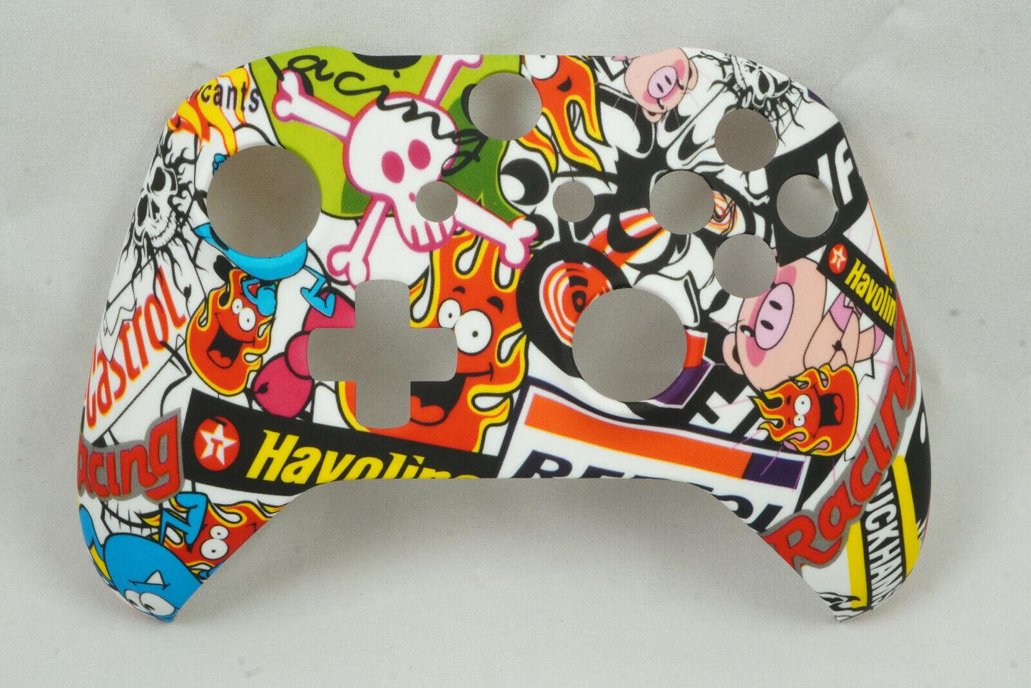 Sticker Bomb Soft Touch Front Shell For Xbox One S Controller - Model 1708 - Mike's Accessories and More