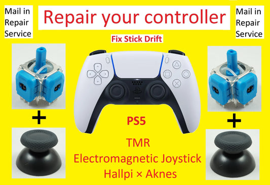 Hallpi × Aknes TMR Electromagnetic Install Service - Fix Your Playstation 5 Controller Joysticks