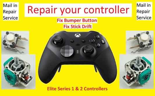 Repair Service - Fix Your Xbox Controller, Elite 1, Elite 2, Fix Joystick Drift & Bumpers - Mike's Accessories and More