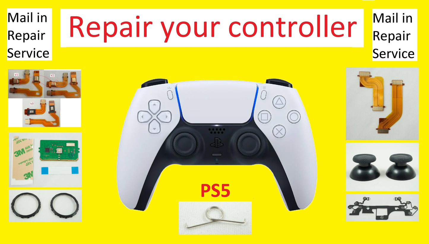 Repair Service - Fix Your Playstation 5 Controller, buttons, Mic, touch pad...