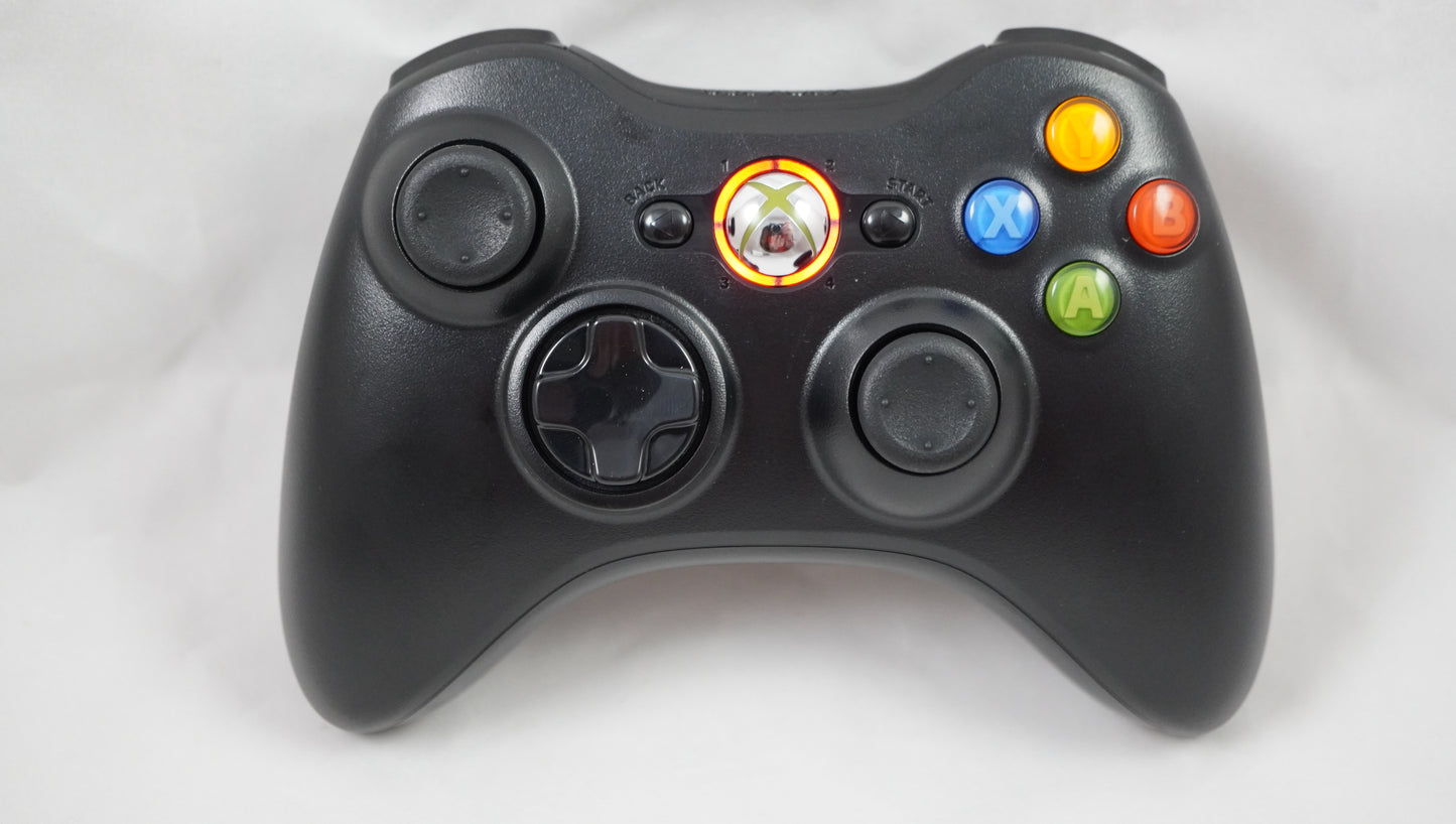 Halo 2 Double Shot, Black Microsoft Xbox 360 Wireless Controller - New Controller