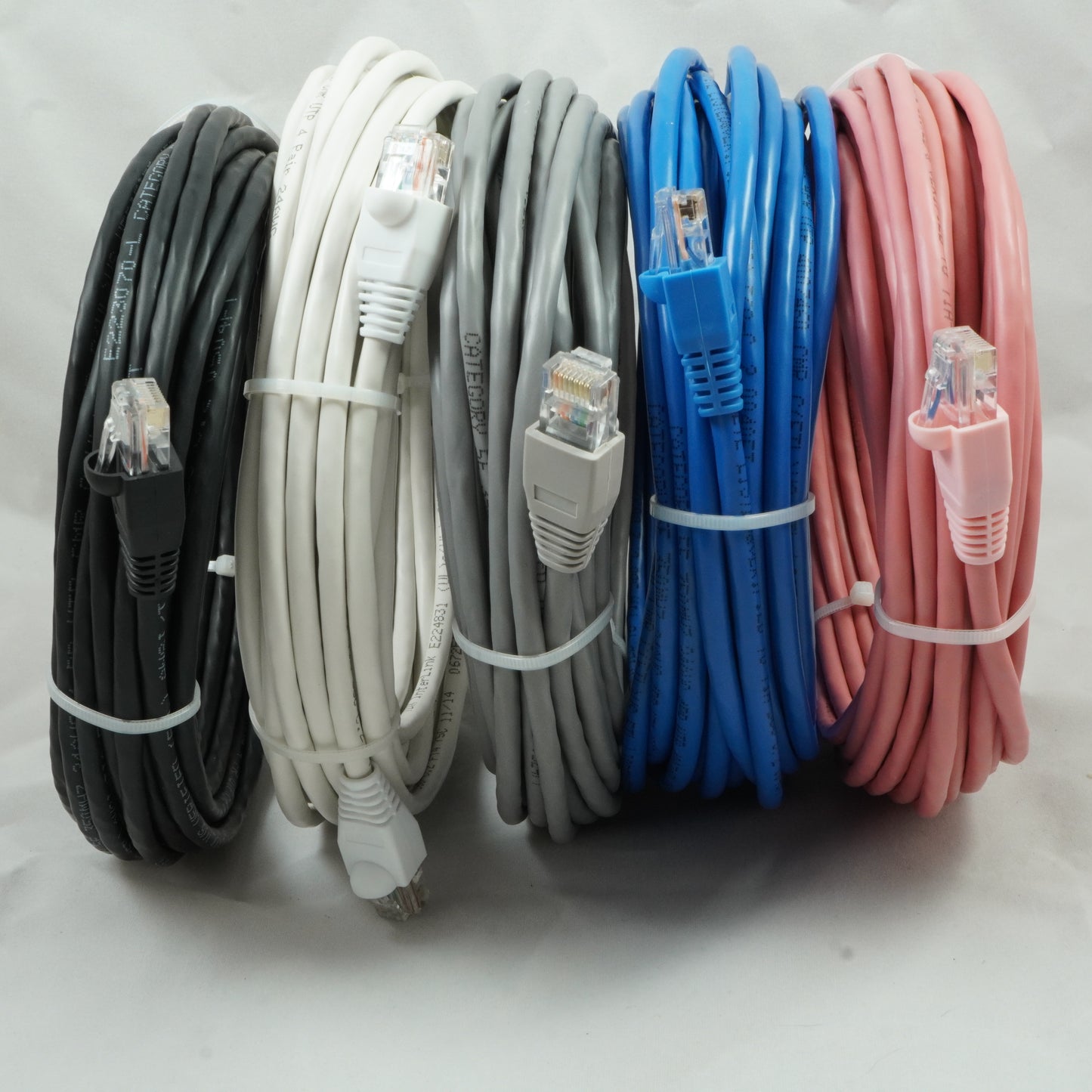 3ft to 300ft Cat 5e Pure copper, Solid core, Rollover, CMR 350MHz - Mike's Accessories and More