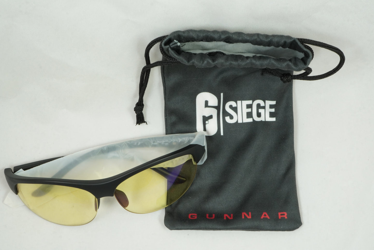 Gunnar Optiks 6-Siege Ash Edition Gaming/Computer Glasses - Onyx - Amber