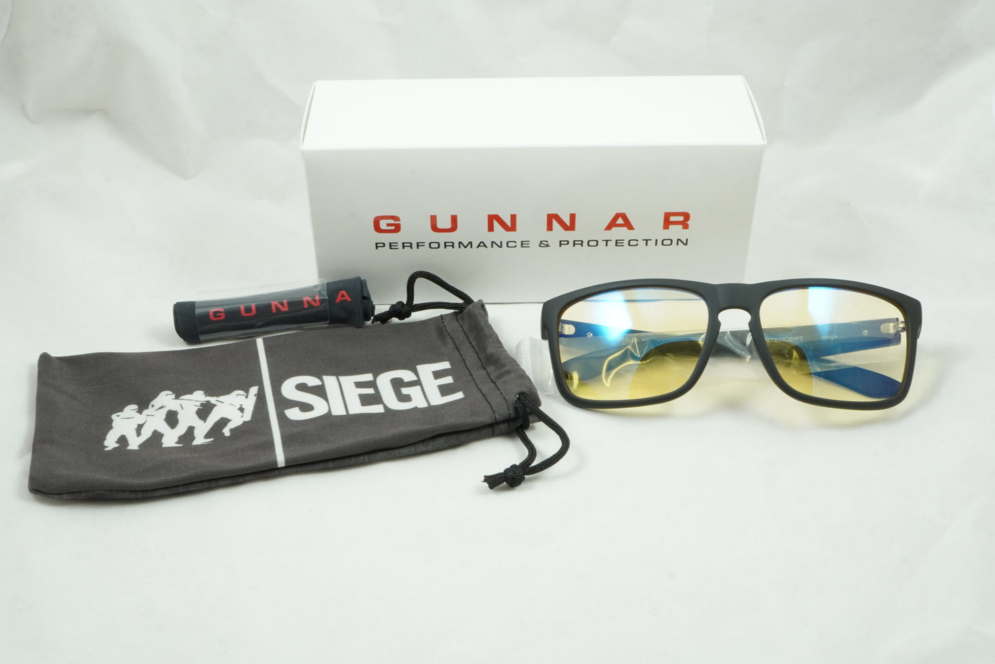 Gunnar Optiks 6-Siege Intercept Gaming/Computer Glasses - Onyx - Amber