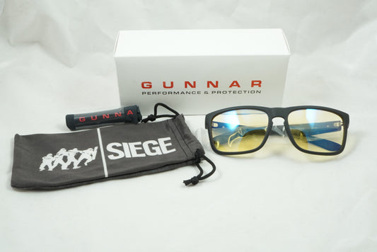 Gunnar Optiks 6-Siege Intercept Gaming/Computer Glasses - Onyx - Amber