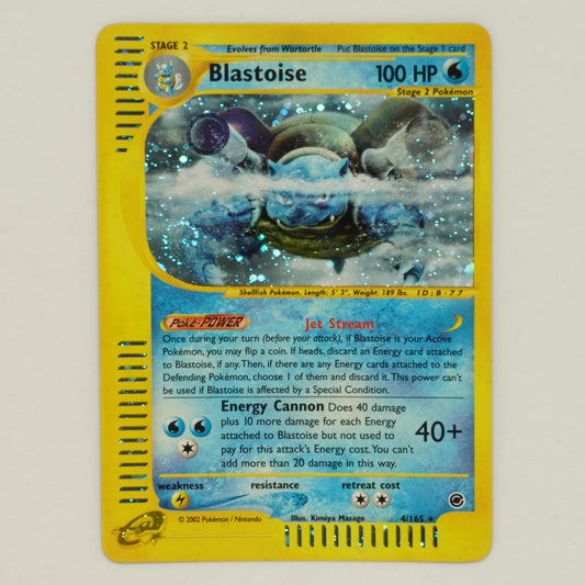 Blastoise 4/165 Holo Rare Expedition Pokemon Card