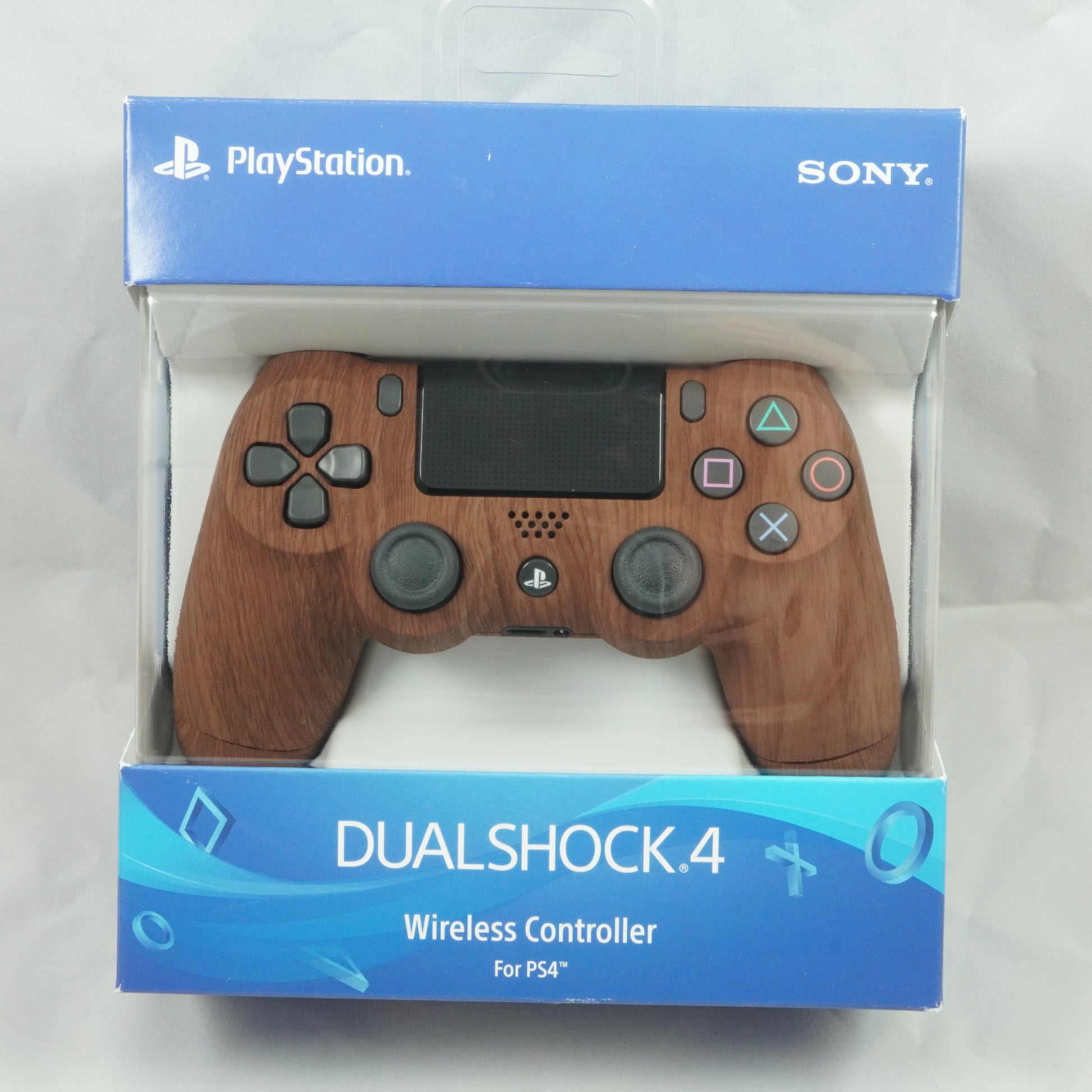 Full Wood Grain PS4 DualShock 4 Wireless Controller Playstation 4 - Mike's Accessories and More