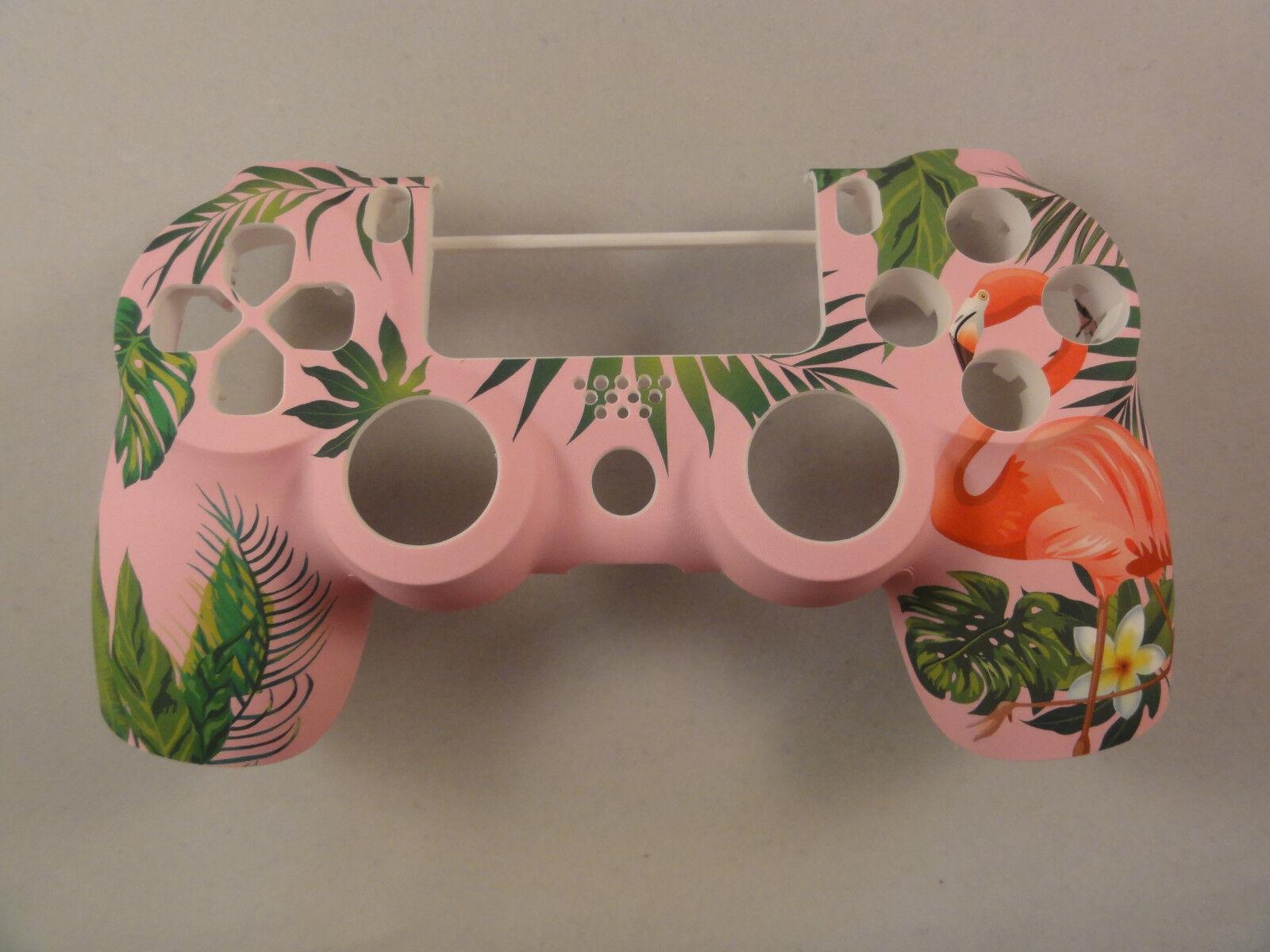 Pink Flamingo Soft Touch Front Face Shell For PS4 Controller - For current gen - Mike's Accessories and More