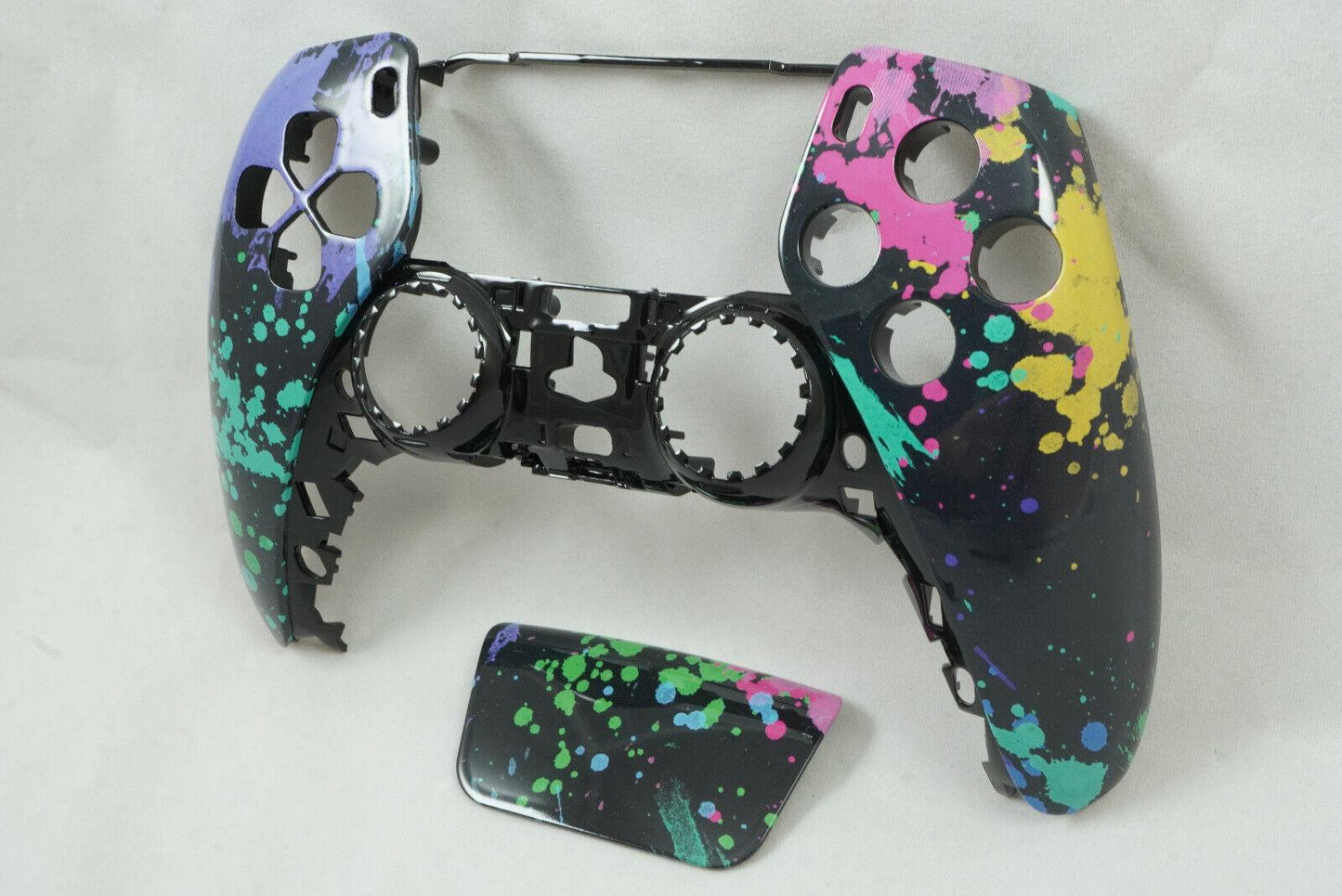 Watercolor Splash Front Shell + Touch Pad PS5 Controller Model CFI-ZCT1W - Mike's Accessories and More