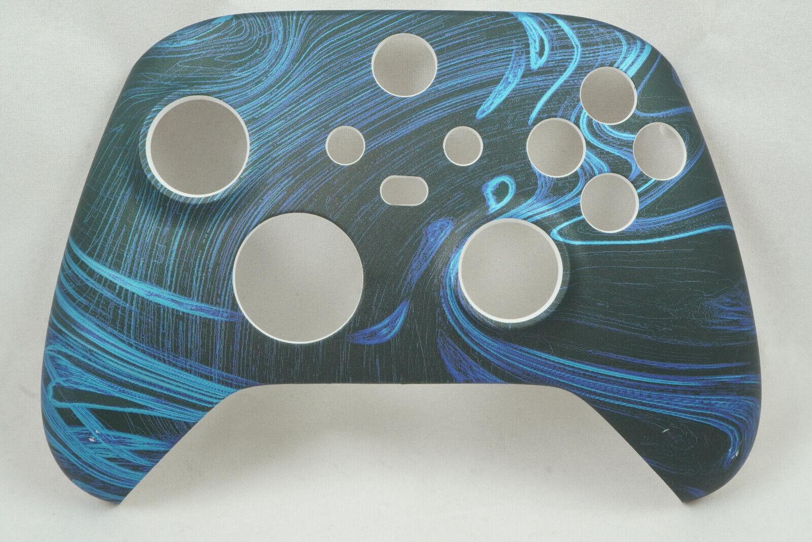 Blue Swirl Soft Touch Front Shell Xbox One Series Controller Model 1914 - Mike's Accessories and More