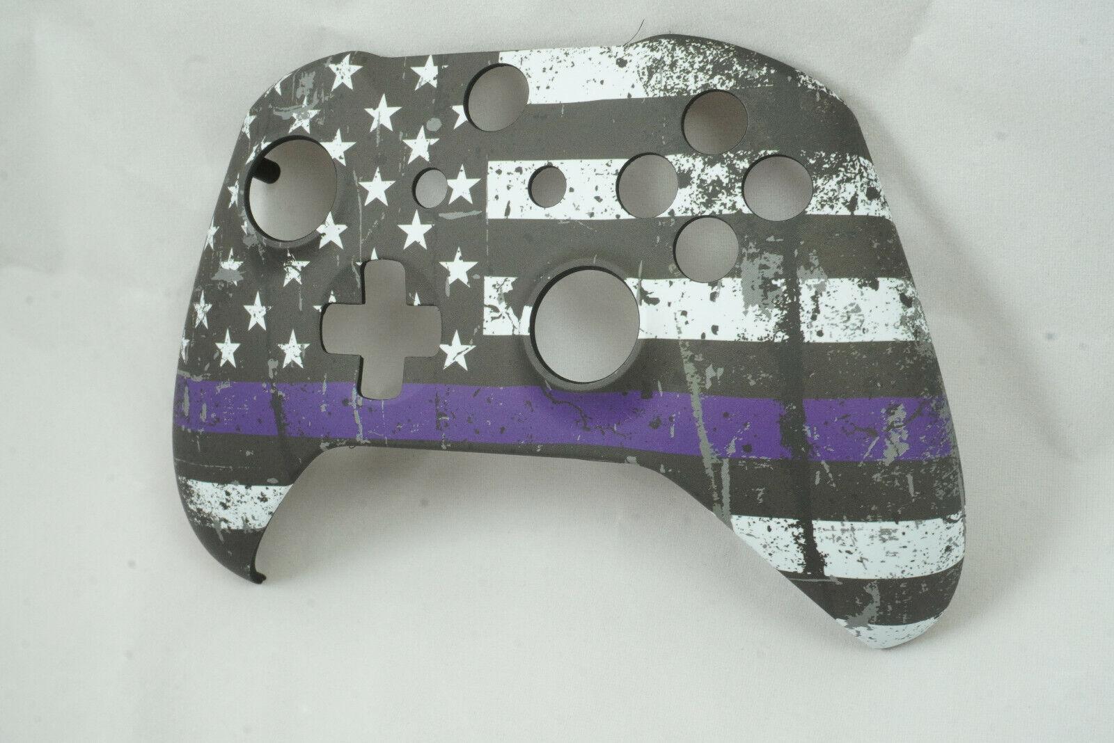 Purple Stripe Flag Soft Touch Front Shell For Xbox One S Controller Model 1708 - Mike's Accessories and More