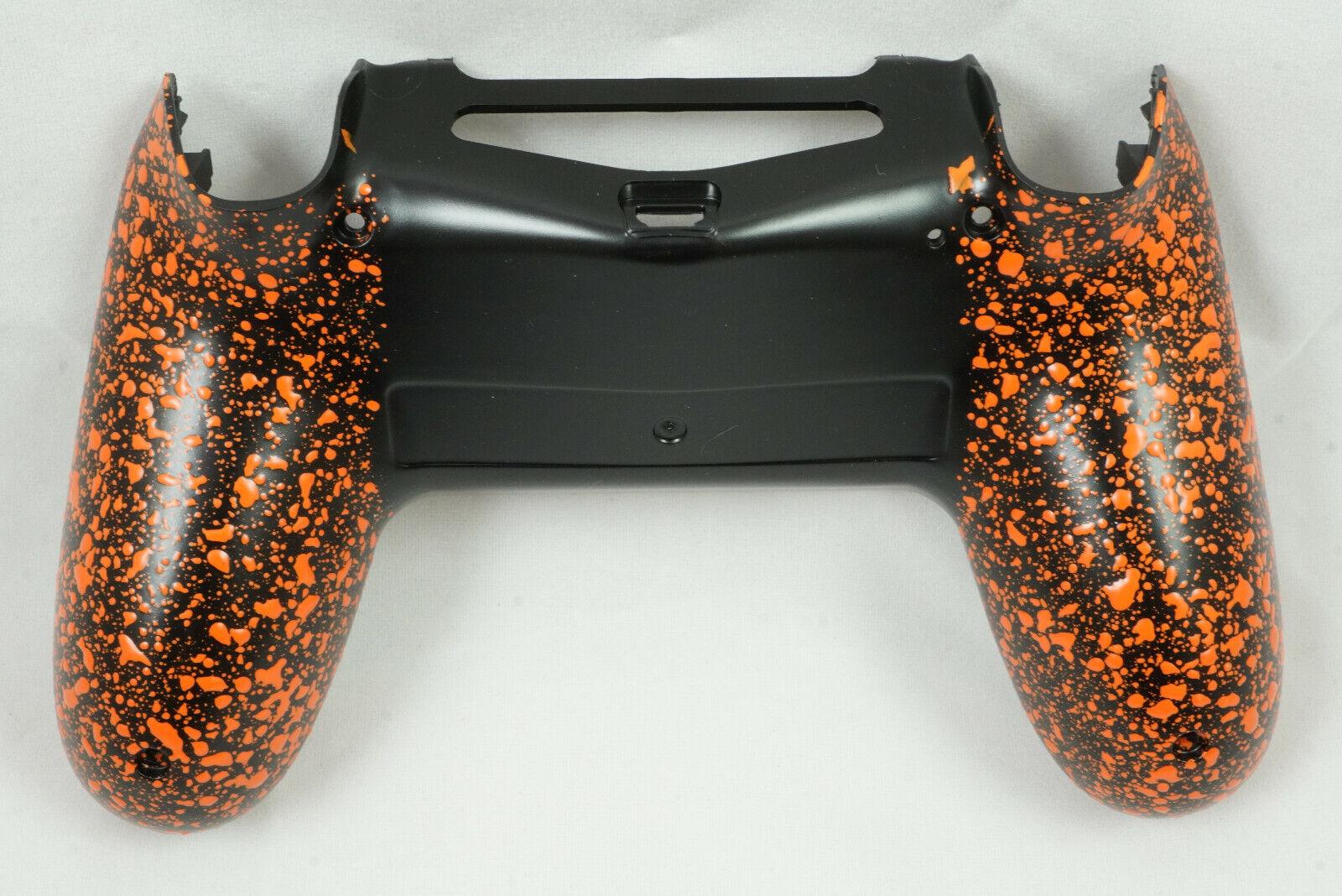 Orange Textured Non-slip Back Shell For PS4 Controller - New - For current gen - Mike's Accessories and More