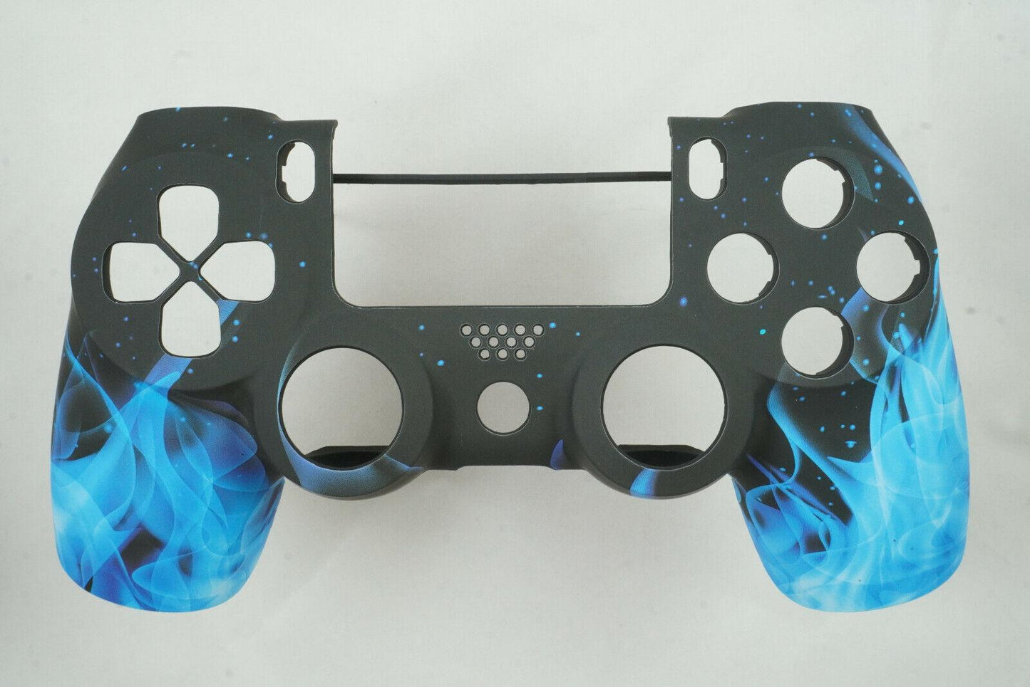 Blue Flame Soft Touch Front Face Shell For PS4 Controller - For current gen - Mike's Accessories and More