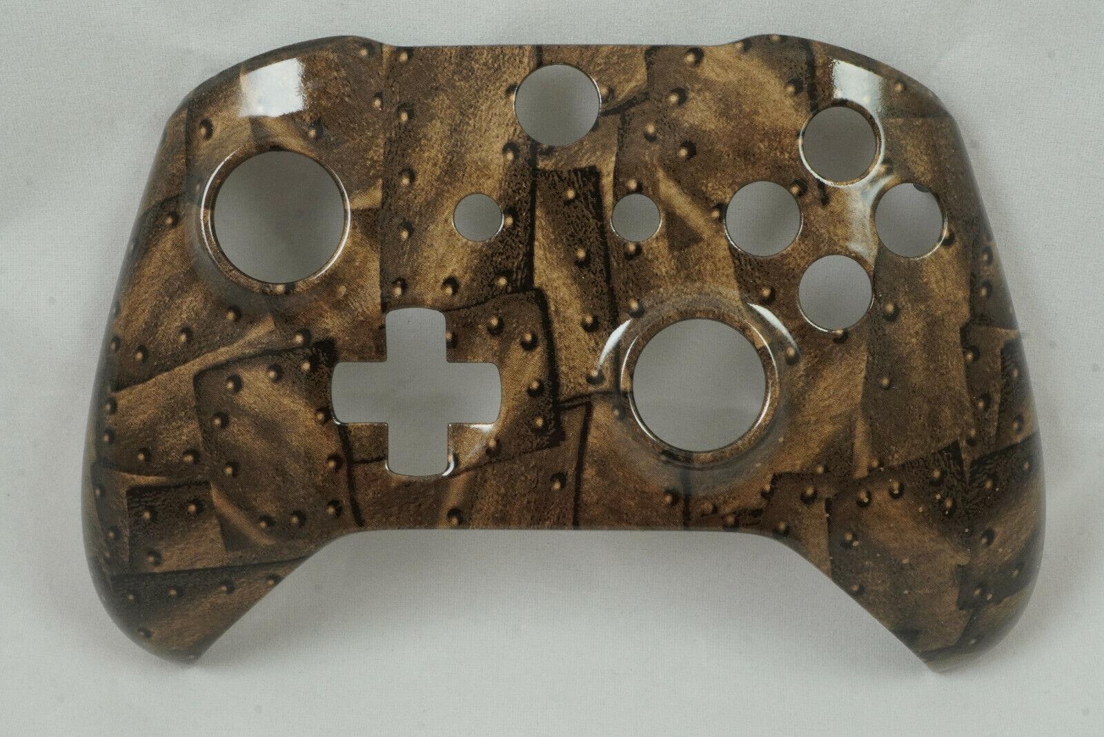 Brown Riveted Steel Front Shell For Xbox One S Controller Model 1708 - Mike's Accessories and More