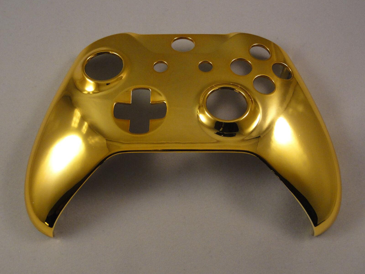 Xbox Controller Front Shell Chrome Gold Front Shell For Xbox One S Controller - Model 1708 – Mike's ...
