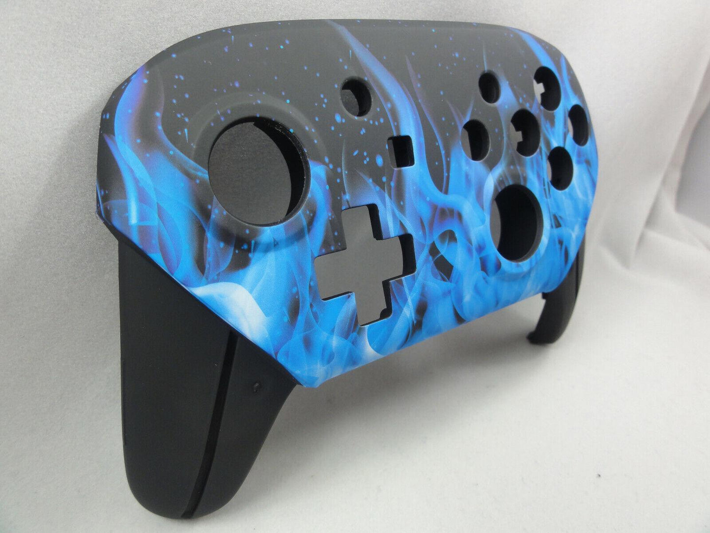 Blue Fire Soft Touch Front & Back Shell for Nintendo Switch Pro Controller - Mike's Accessories and More