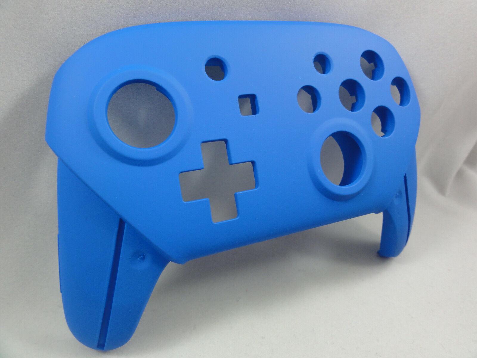 Blue Soft Touch Front & Back Shell for Nintendo Switch Pro Controller New - Mike's Accessories and More