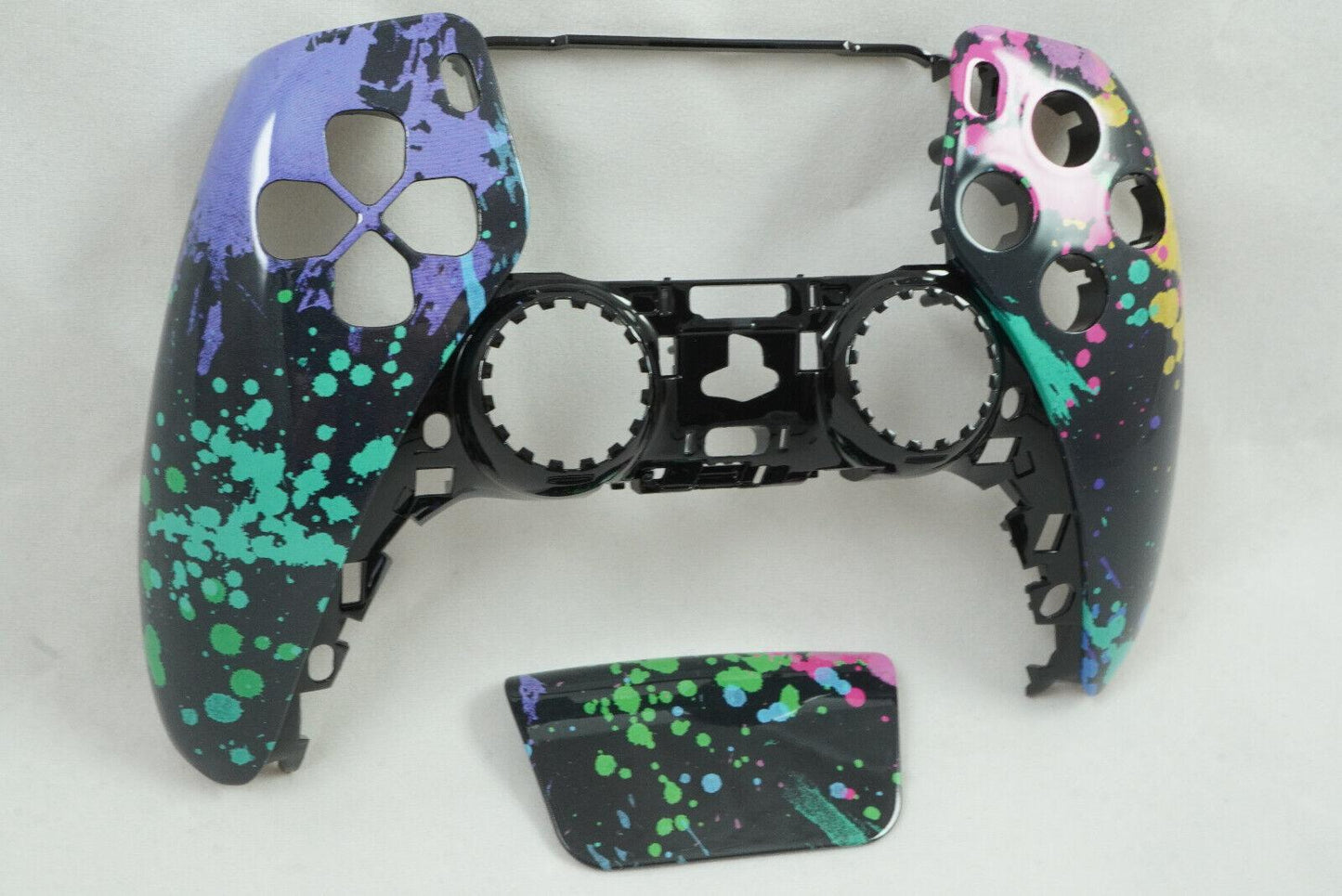 Watercolor Splash Front Shell + Touch Pad PS5 Controller Model CFI-ZCT1W - Mike's Accessories and More