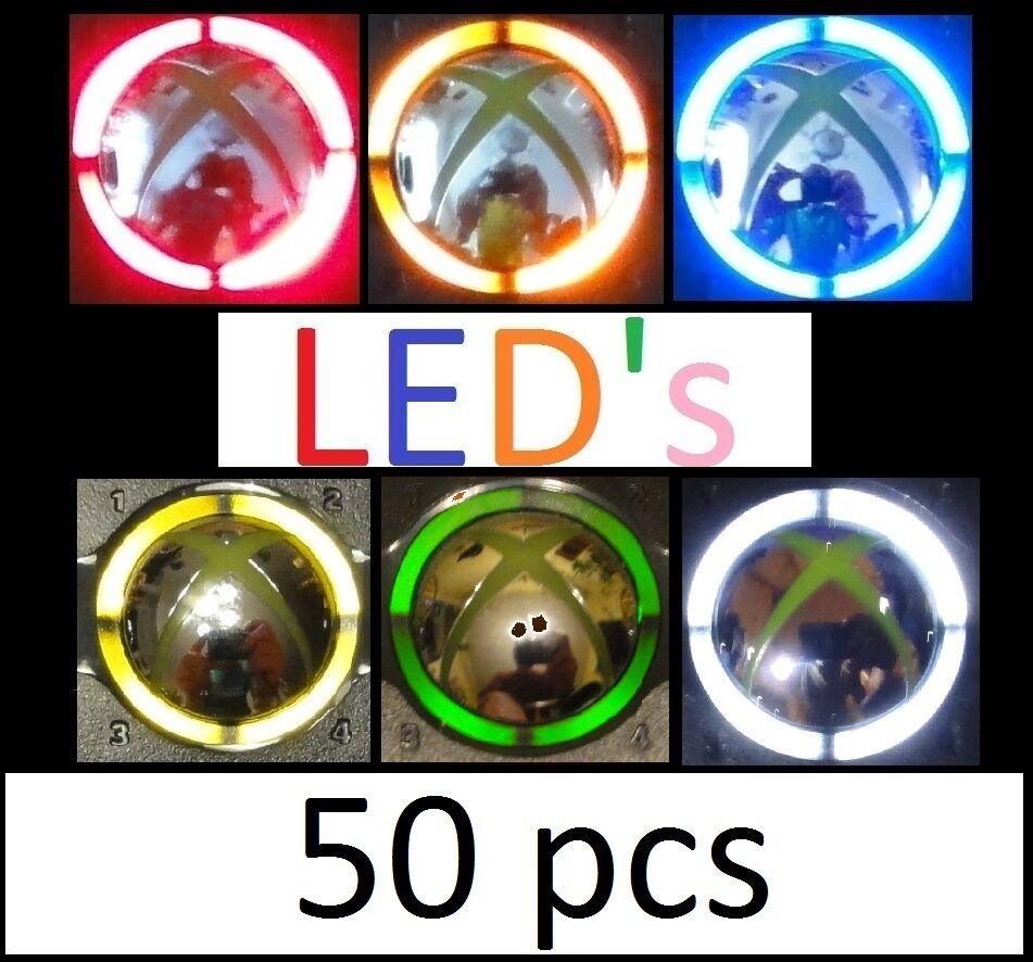 Xbox 360 controller LED Ring Of Light Mod Kit 50pc - Pick color(s) you want - Mike's Accessories and More