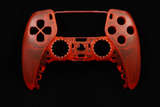 Transparent Red Front Shell For PS5 Controller Model CFI-ZCT1W - Mike's Accessories and More