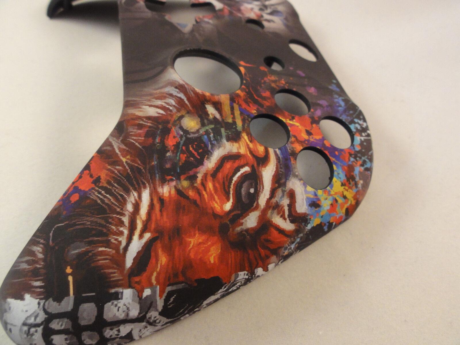 Soft Touch Tiger Skull Front Shell For Xbox One S Controller  - Model 1708 - Mike's Accessories and More