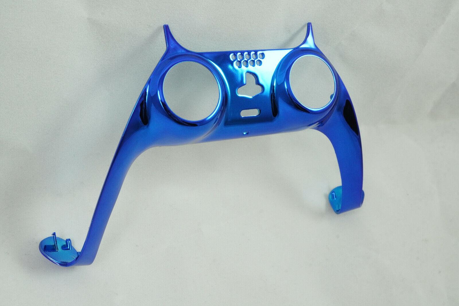 Chrome Blue Shell Trim For PS5 Controller + Joystick accent rings - Mike's Accessories and More