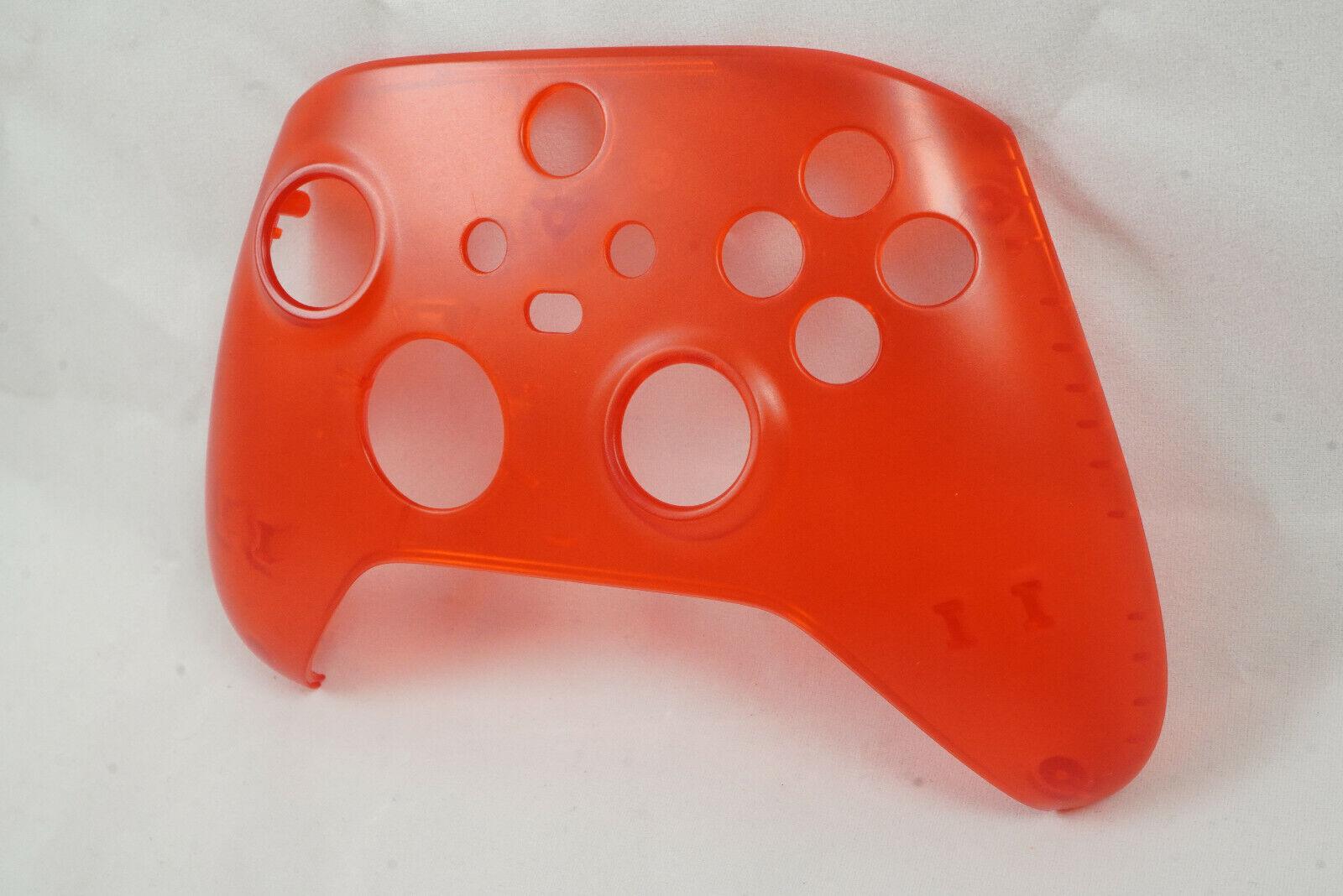 Transparent Red Front Shell Xbox One Series Controller Model 1914 - Mike's Accessories and More