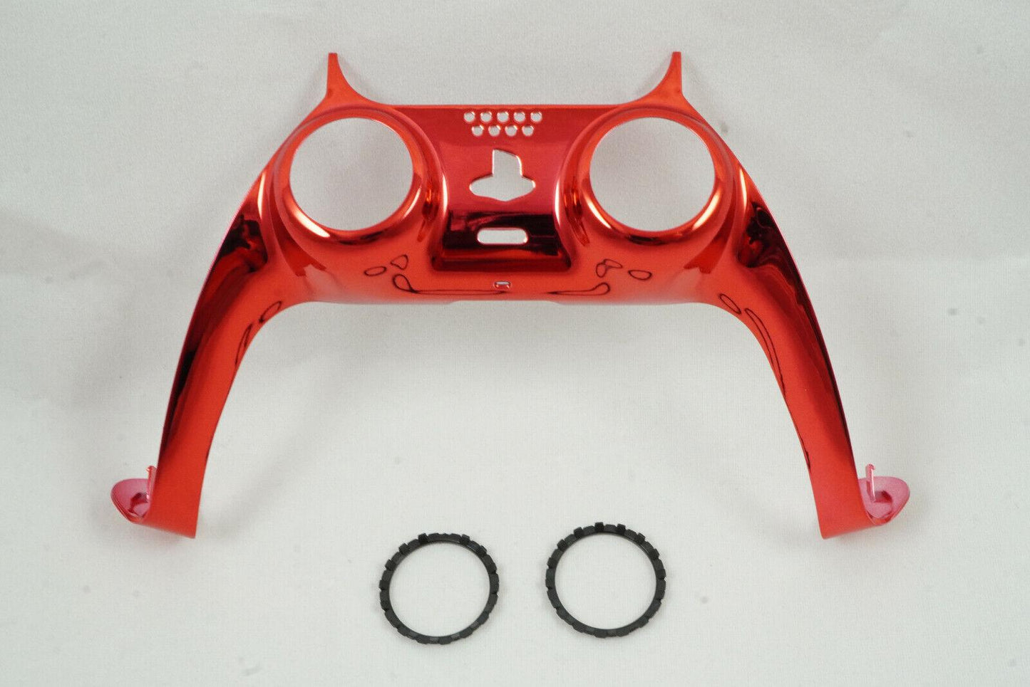 Chrome Red Shell Trim For PS5 Controller + Joystick accent rings Model CFI-ZCT1W - Mike's Accessories and More