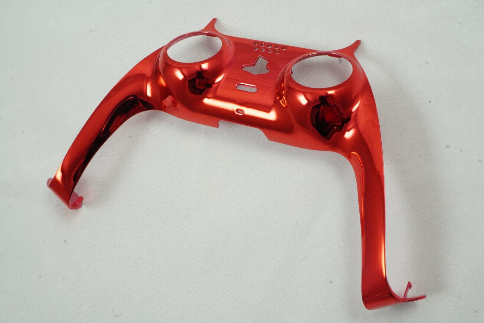 Chrome Red Shell Trim For PS5 Controller + Joystick accent rings Model CFI-ZCT1W - Mike's Accessories and More