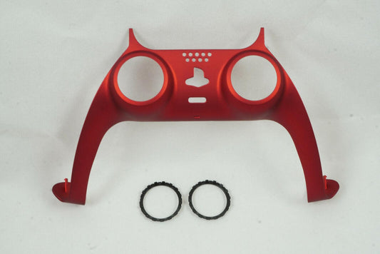 Soft touch Red Shell Trim For PS5 Controller + Joystick accent rings CFI-ZCT1W - Mike's Accessories and More