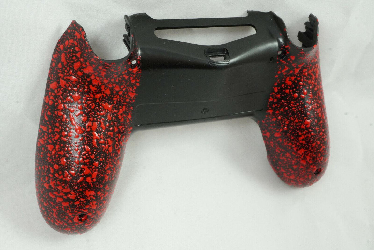 Red Textured Non-slip Back Shell For PS4 Controller - New - For current gen - Mike's Accessories and More