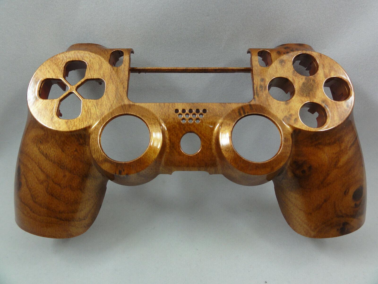 Finish Hard Wooden Glossy Front Face Shell For PS4 Controller - For current gen - Mike's Accessories and More