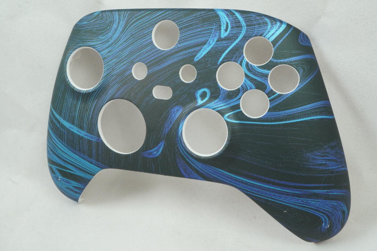 Blue Swirl Soft Touch Front Shell Xbox One Series Controller Model 1914 - Mike's Accessories and More