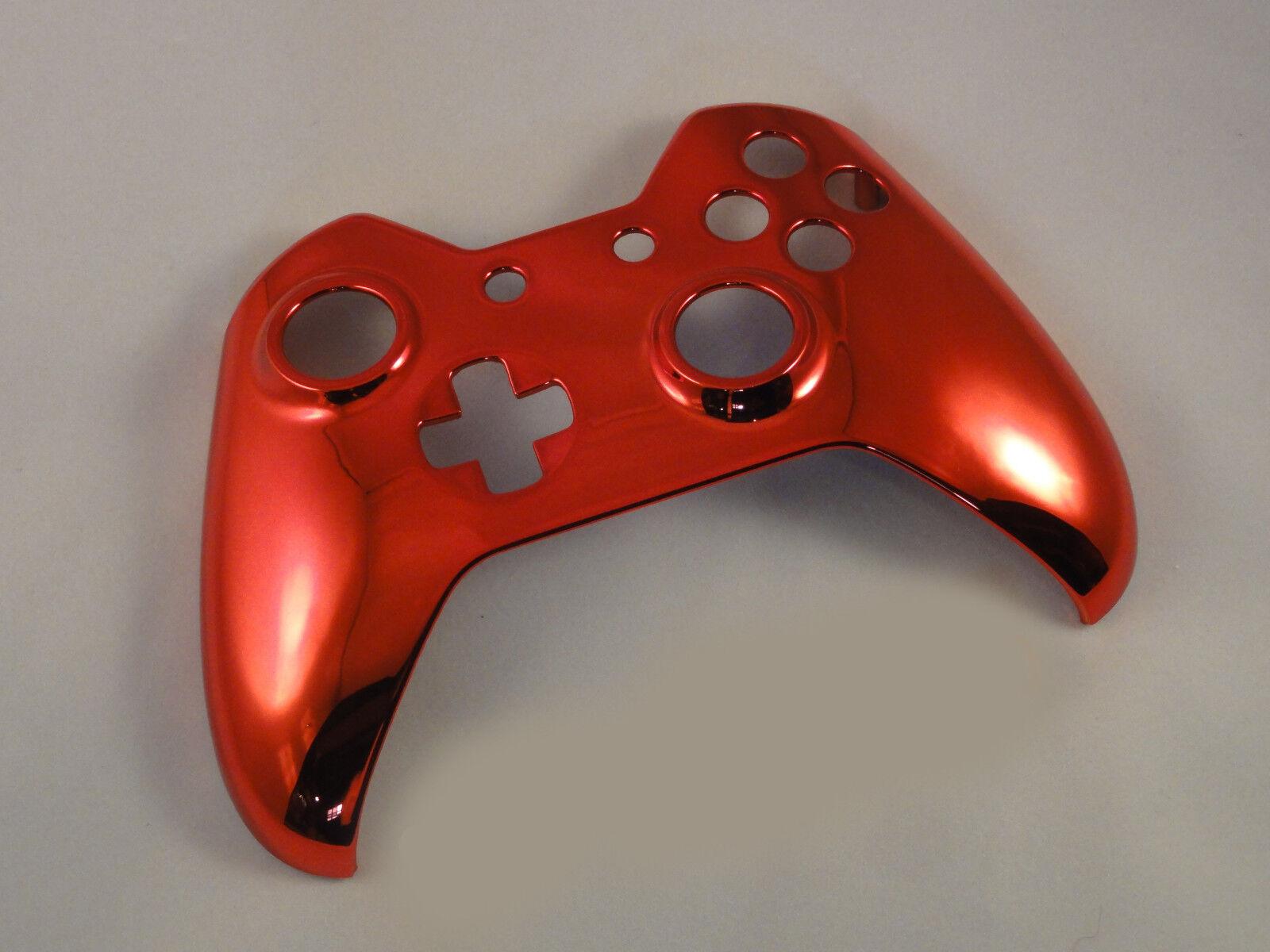 Chrome Red Front Shell For Xbox One Controller - New - 1537 and 1697 - Mike's Accessories and More