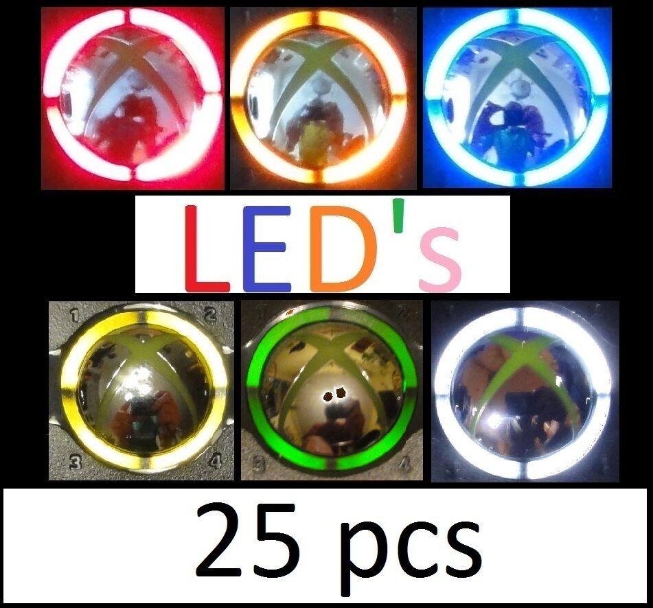 Xbox 360 controller LED Ring Of Light Mod Kit 25pc - Pick color(s) you want - Mike's Accessories and More