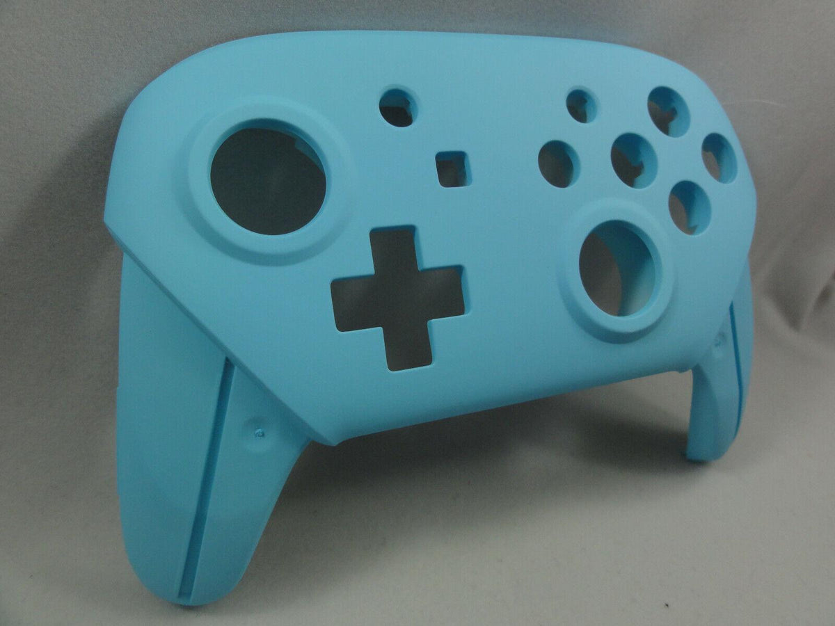 Blue Switch Shell Heaven Blue Soft Touch Front & Back Shell for Switch Pro Controller ...