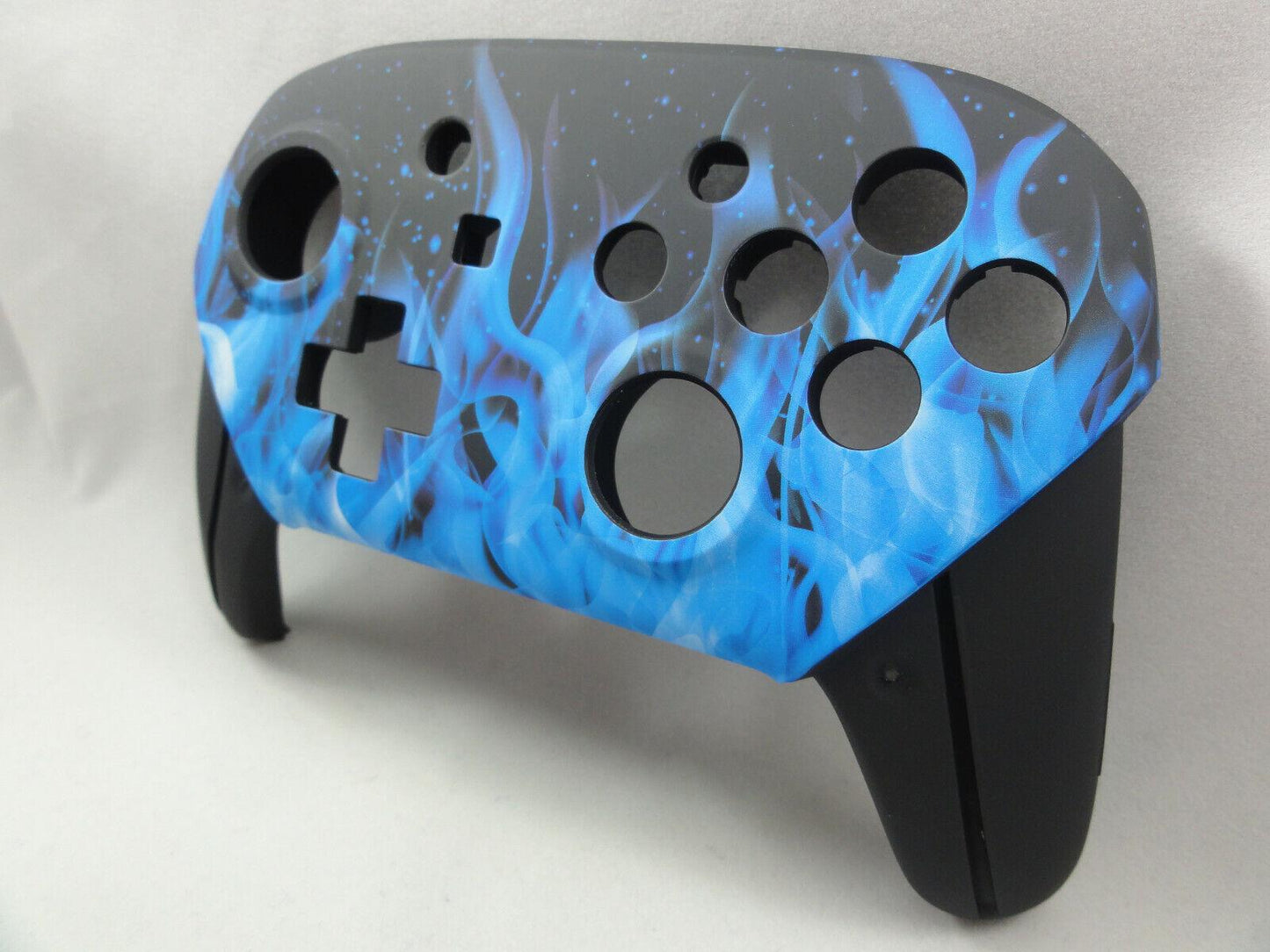 Blue Fire Soft Touch Front & Back Shell for Nintendo Switch Pro Controller - Mike's Accessories and More