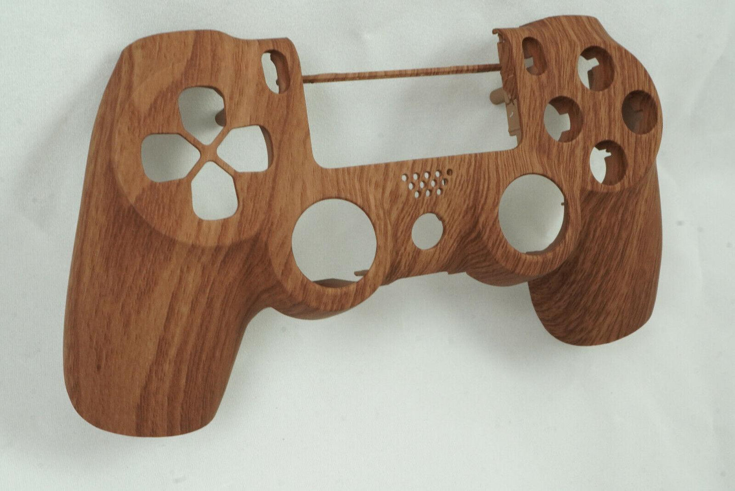 Wooden Grain Soft Touch Front Face Replacement Shell For PS4 Controller - Mike's Accessories and More