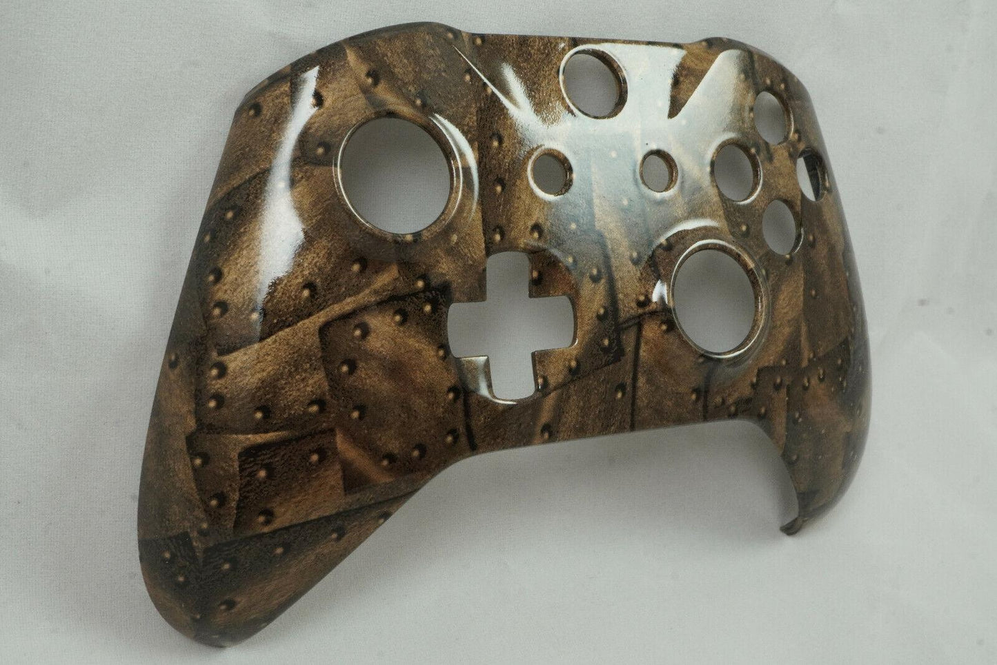 Brown Riveted Steel Front Shell For Xbox One S Controller Model 1708 - Mike's Accessories and More