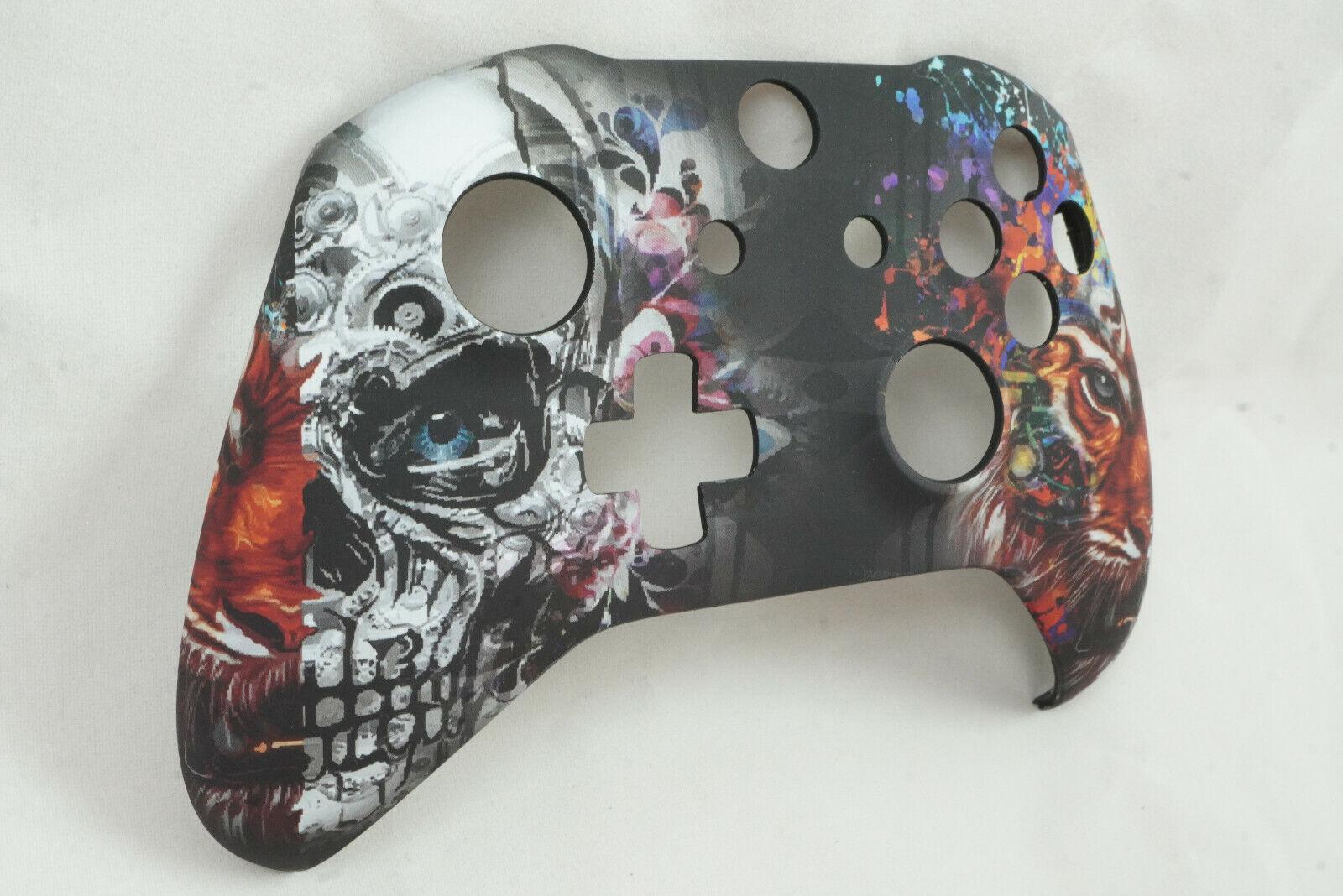 Soft Touch Tiger Skull Front Shell For Xbox One S Controller  - Model 1708 - Mike's Accessories and More