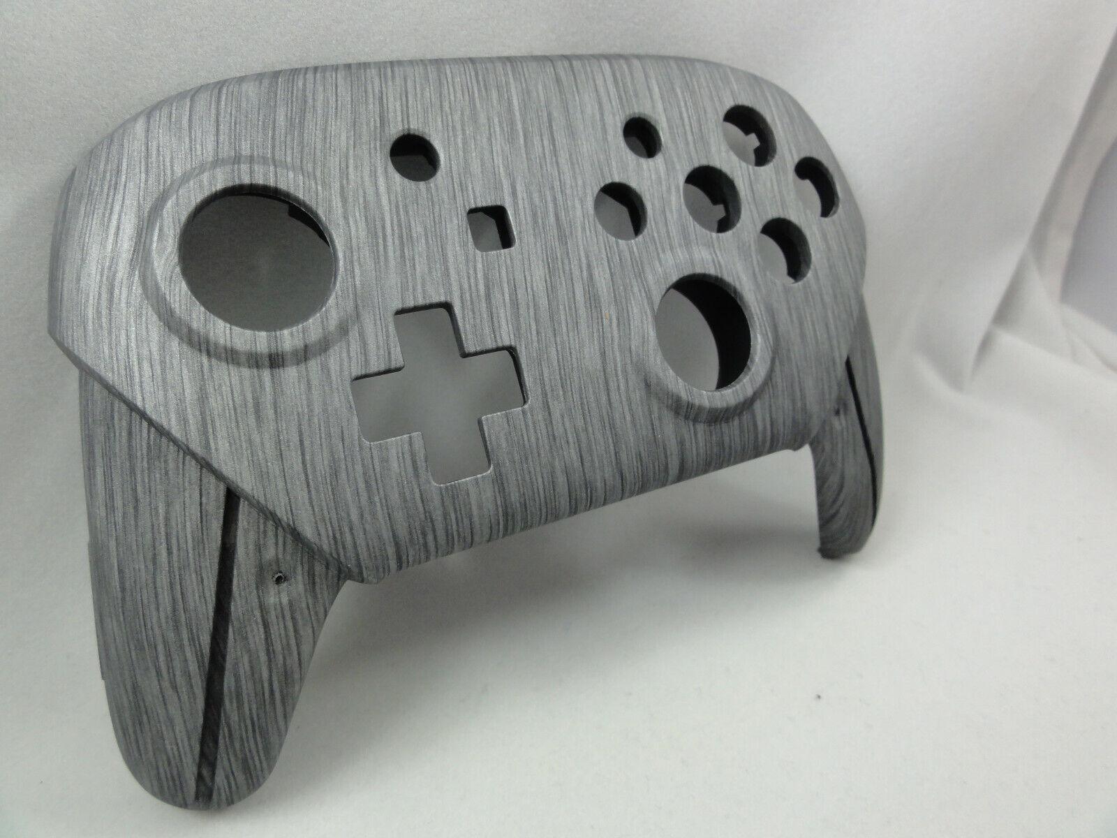 Metallic Silver Soft Touch Front & Back Shell for Nintendo Switch Pro Controller - Mike's Accessories and More