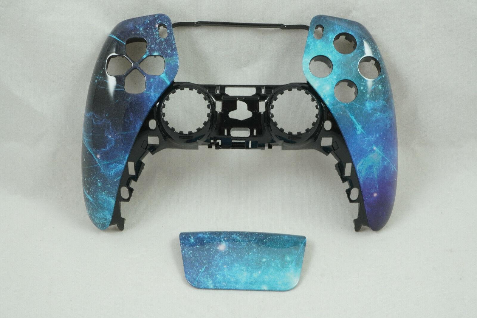 Starry Sky Blue Front Shell + Touch Pad PS5 Controller Model CFI-ZCT1W - Mike's Accessories and More