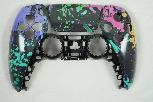 Watercolor Splash Front Shell + Touch Pad PS5 Controller Model CFI-ZCT1W - Mike's Accessories and More