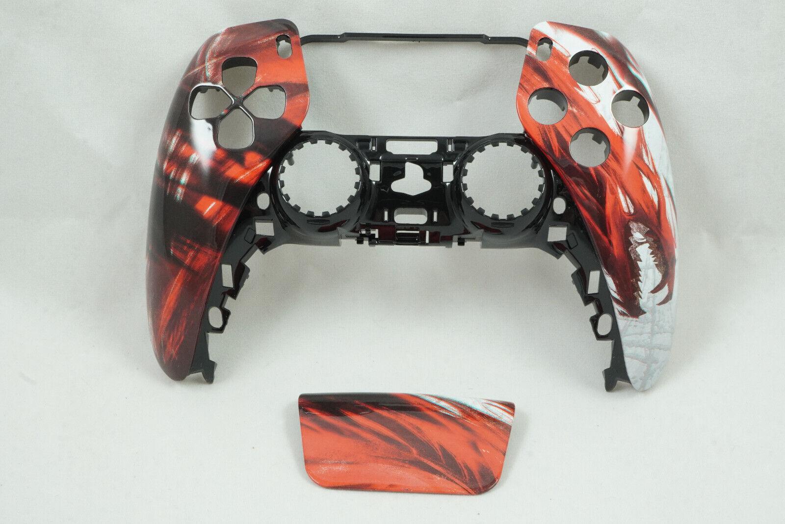 Red Dragon Front Shell + Touch Pad PS5 Controller Model CFI-ZCT1W - Mike's Accessories and More