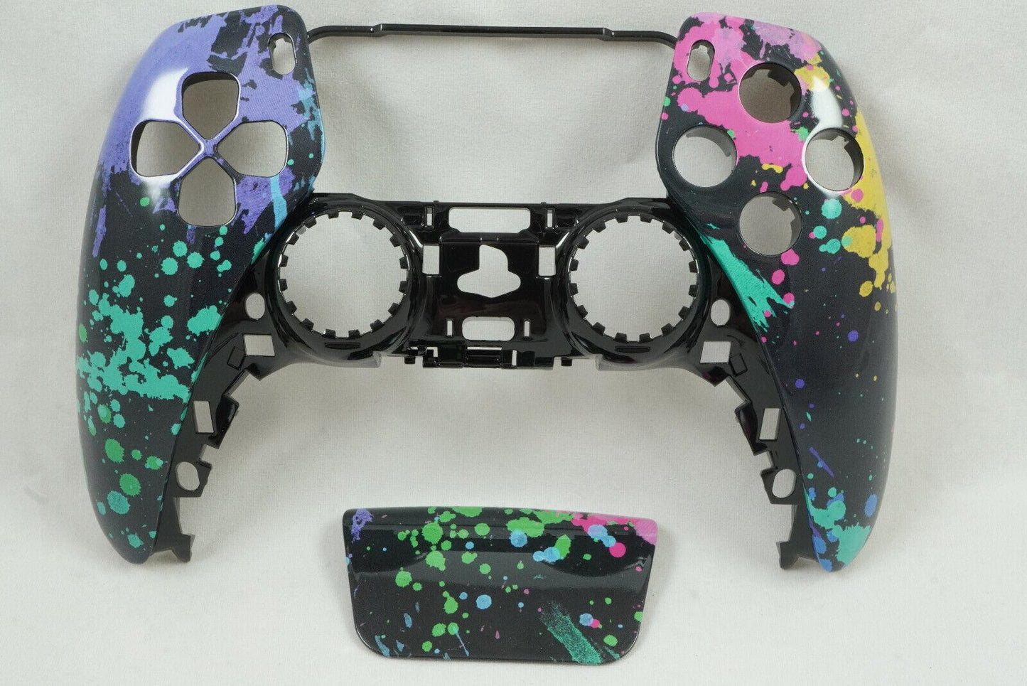 Watercolor Splash Front Shell + Touch Pad PS5 Controller Model CFI-ZCT1W - Mike's Accessories and More