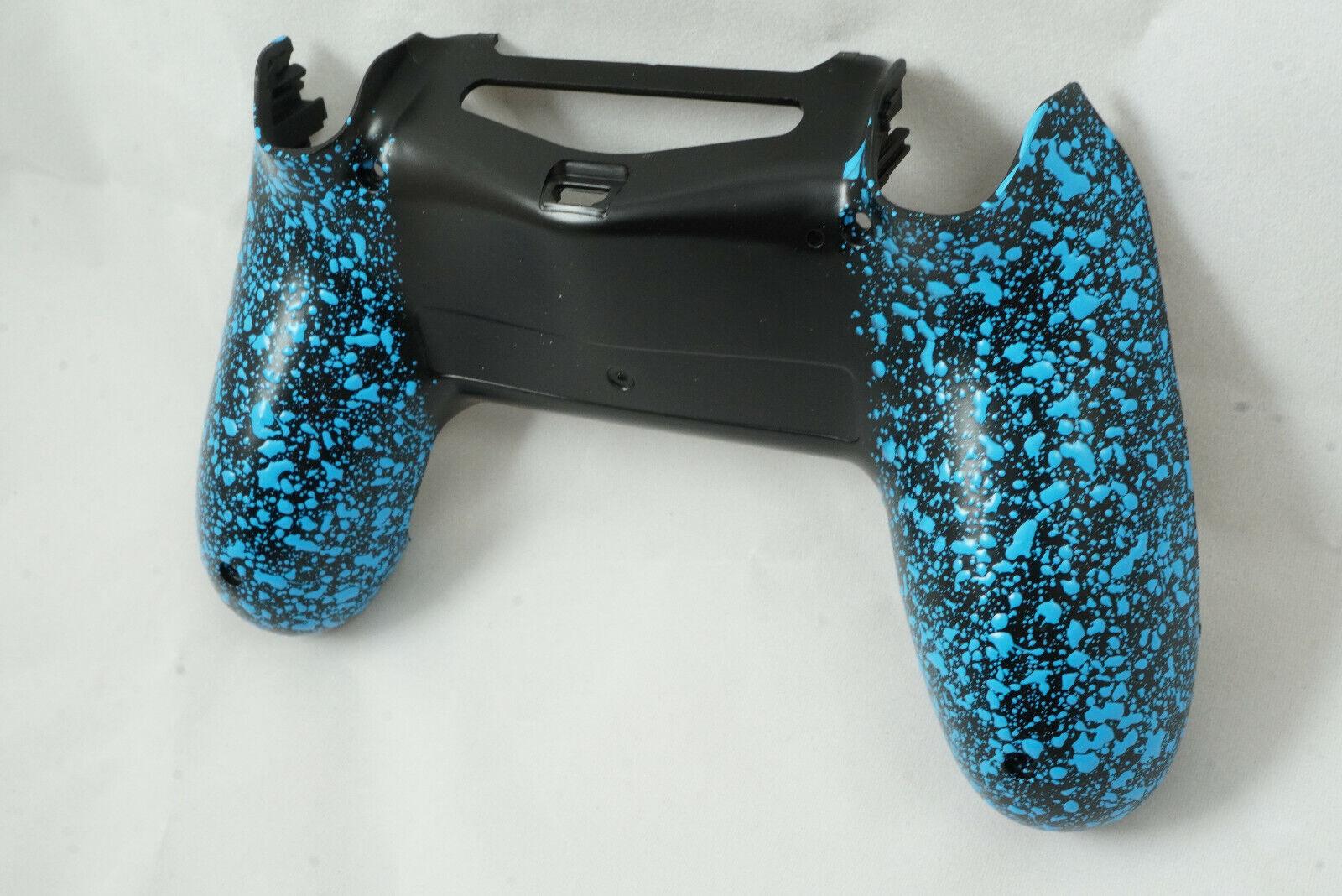 Blue Textured Non-slip Back Shell For PS4 Controller - New - For current gen - Mike's Accessories and More