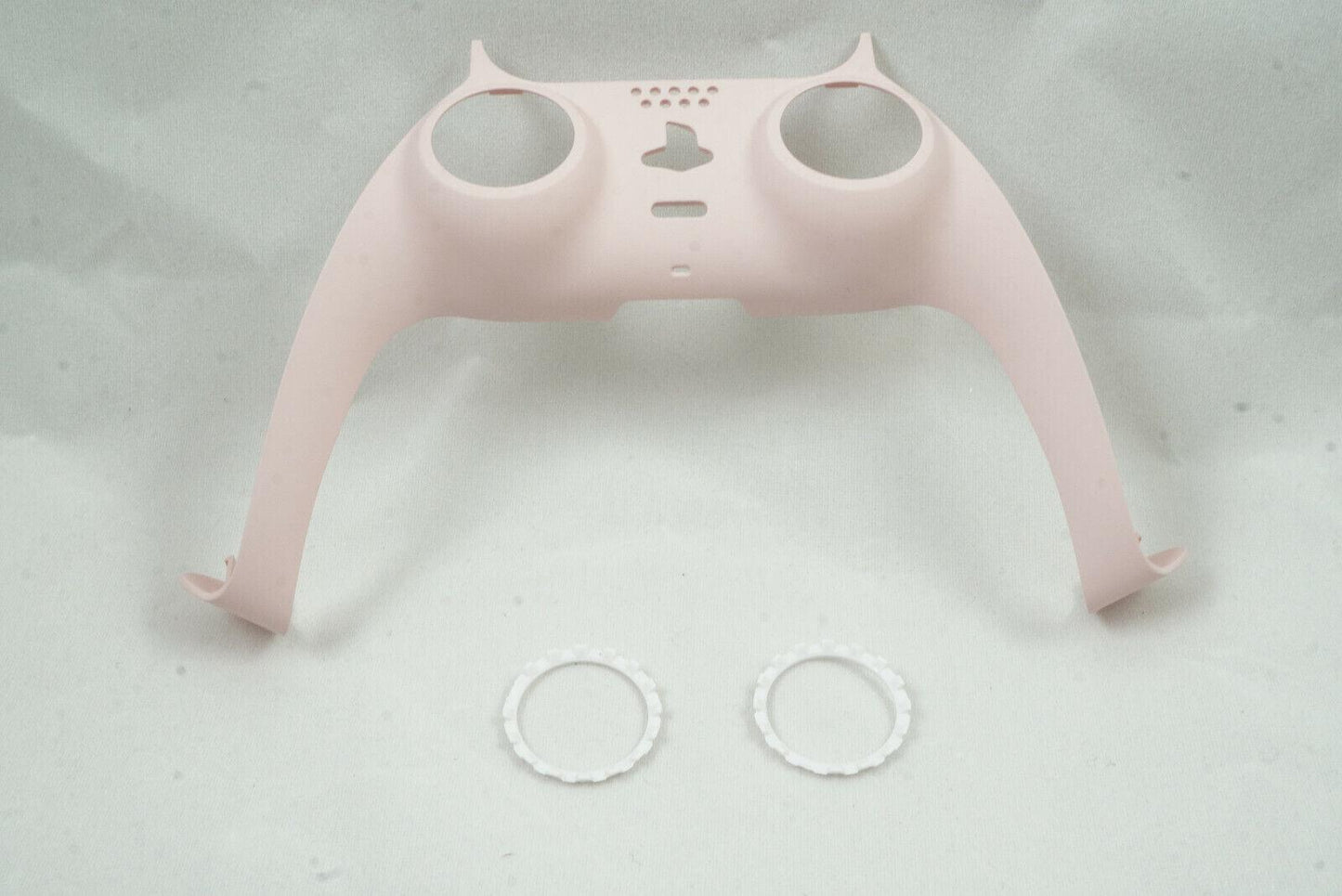 Light Pink Soft Touch Shell Trim For PS5 Controller + Joystick accent rings - Mike's Accessories and More