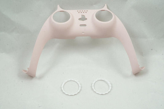 Light Pink Soft Touch Shell Trim For PS5 Controller + Joystick accent rings - Mike's Accessories and More