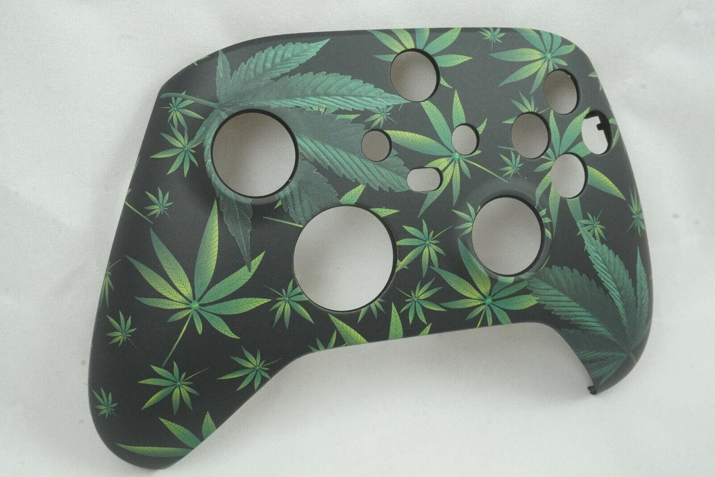 Cannabis Green Leave Soft Touch Front Shell Xbox One Series Controller Model1914 - Mike's Accessories and More