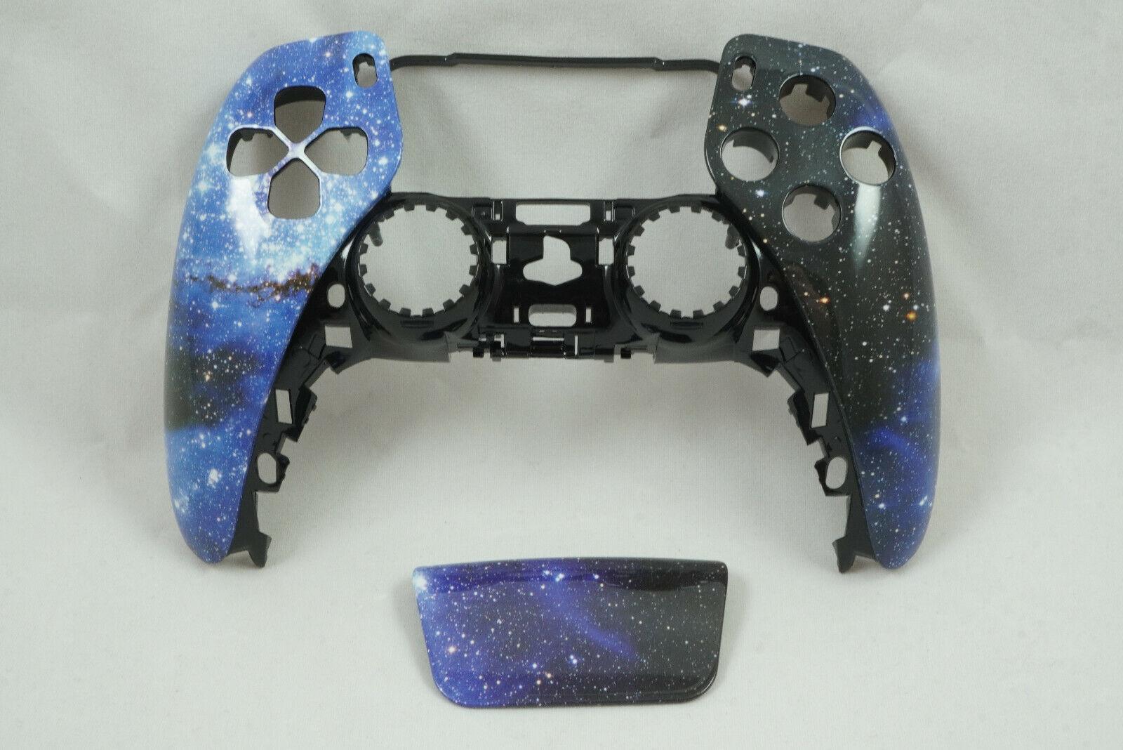 Blue Star Universe Front Shell + Touch Pad PS5 Controller Model CFI-ZCT1W - Mike's Accessories and More